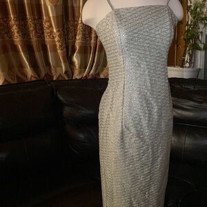 Scott McClintock Vintage Mint Green Sparkly Formal Dress